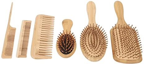 Generic Set da 6 Pezzi Kit di Strumenti per Spazzole a Pettine Pettine Spazzola per la Casa Pettini per Barba e Baffi