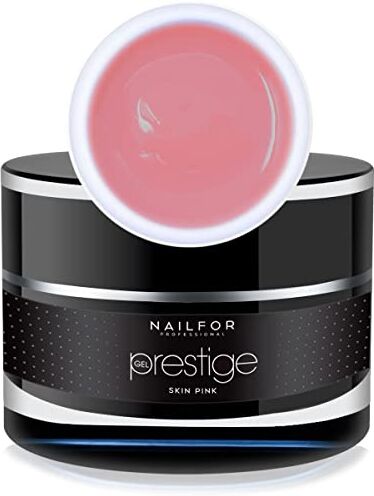 nailfor Prestige 30ML Gel Uv Builder Gel Unghie Ricostruzione Professionale, Costruttore per Unghie, Trifasico e Autolivellante Super Resistente. Non Brucia (SKIN PINK)