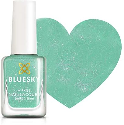 BLUESKY Smalto per Unghie per Bambini, Turquoise Splash, Verde Turchese. Smalto per Bambini Facile da Togliere, Non Tossico, a Base di Acqua, Inodore, 5 ml