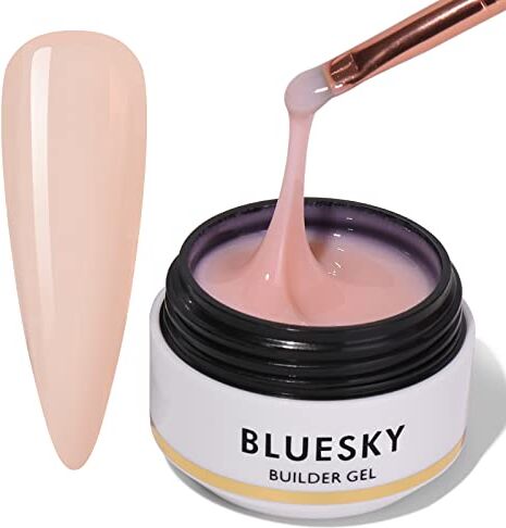 BLUESKY Gel Ricostruzione Unghie- Gel Costruttore Per Unghie, UV Gel Costruttore Semipermanente Acrigel Per Unghie,allunga e Ripara 30ml