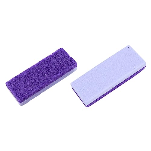 FRCOLOR 2pcs Pelle Morta Rimozione Pedicure Pietra Pomice Per I Piedi Pietra Pomice Naturale Per I Piedi Peeling Pietra Rimozione Pietra Pomice Strofinare Viola Piede Uso Mano