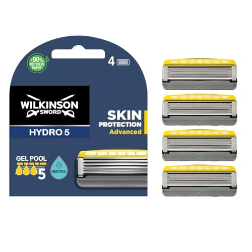 Wilkinson Sword Hydro 5 Skin Protection Advanced, Blister con 4 Lame di Ricarica, Compatibili con Rasoi Hydro
