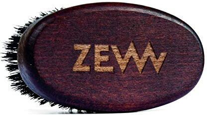 ZEW FOR MEN ®, spazzola compatta per barba in legno di faggio certificato FSC, proveniente dalle carpatate, vere setole di cinghiale spinoso, perfetto compagno di viaggio, maneggevole, indistruttibile.