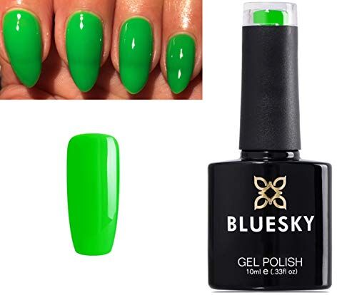 BLUESKY Neon 010 Smalto in gel soak off UV LED, 10 ml, con 2 salviette lucidanti Homebeautyforyou