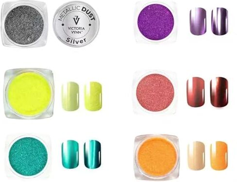 Generic Victoria Vynn Pyłek: sabbia gialla, rosso metallizzato, verde metallizzato, sabbia, arancione, viola metallizzato, argento metallizzato, polvere di alta qualità per nail art creativo