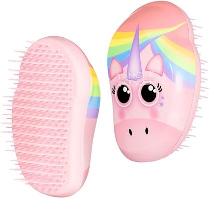 Tangle Teezer The Original Mini Spazzola per capelli districante   Dimensioni del palmo della mano Perfetta per i bambini e per i viaggi   Ideale per capelli umidi e asciutti   Arcobaleno L'Unicorno