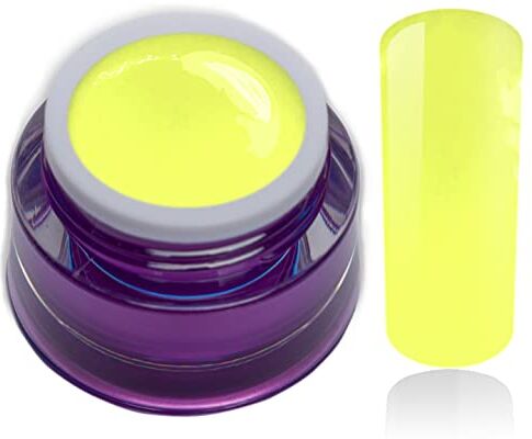 RM Beautynails Premium Gel Colorato UV Gel n. 119 Limelight Neon Giallo 5 ML alto Deck Colorgel corrente per Nail Art RM Beauty Nails