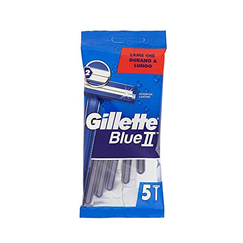 Procter & Gamble 10 X GILLETTE BLUE II RASOIO BILAMA 5 PZ [ TOTALE 50 RASOI ]