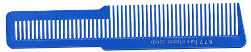 Generic Pettine per Capelli Professionale Antiscivolo, Plastica Al Carbonio per Tagliare i Capelli, Ideale per Parrucchieri (BLUE)