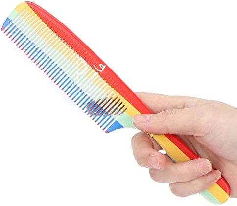 ZJchao Spazzola per Capelli Pettine Arcobaleno Colorato Denti Rotondi Facile Districante Pettine per lo Styling dei Capelli Pettine per Spazzola per Bordi Pettini per Parrucchiere Capelli Lunghi Corti(CB130)