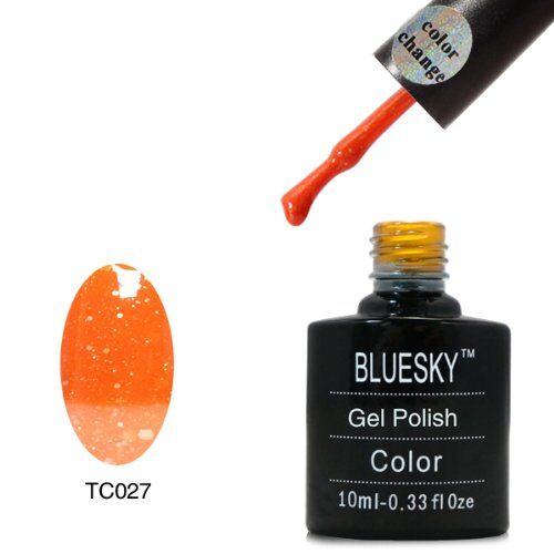 BLUESKY Colour Change UV semipermanente Soak-gamma-Off Gel, 10 ml, colore: verde, numero TC27