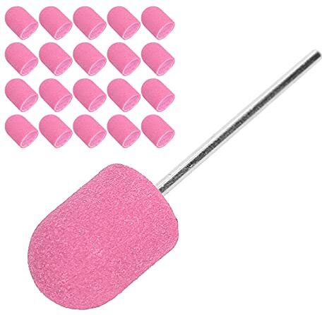 Generic Set di Punte da Trapano per Fascia Abrasiva per Unghie, Accessori per Lucidatura di Nail Art, Alta Resistenza Ed Efficienza, Lunga Durata, Facile da Usare, Adatto per Unghie e