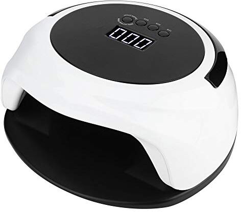 Natudeco 75W Nail Art Dryer Gel per unghie Lampada polimerizzante 4 tempi LED Lampada UV Asciuga smalto per unghie intelligente con base rimovibile per la casa Salo(SPINGO)