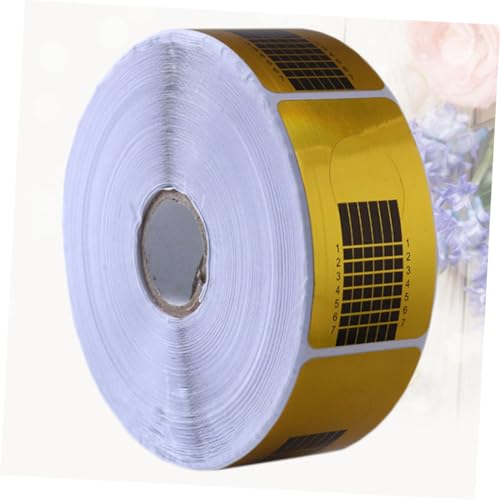 DRESSOOS 1 Rotolo Da 500Pz punte delle unghie adesivi per unghie adesivi guida unghie in acrilico adesivo UV strumento di estensione della manicure adesivi guida per nail art biologico gel