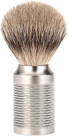 MÜHLE ROCCA Silvertip Badger Pennello da barba naturale di lusso, perfetto con saponi e creme