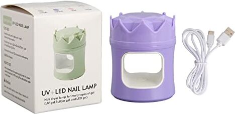 Yreeew Mini Lampada per Unghie a LED, Essiccatore per Unghie, Essiccatore Leggero Portatile Leggero per Polimerizzare le Unghie Ad Asciugatura Rapida per Salone di Bellezza Manicure(Viola)