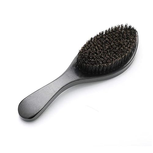 DANETI Spazzola per capelli Pettine da uomo Slcked Nero Styling Pettine per barba Spazzole per capelli Faggio Texture Massaggio Onde Anti-nodi Pettine per capelli