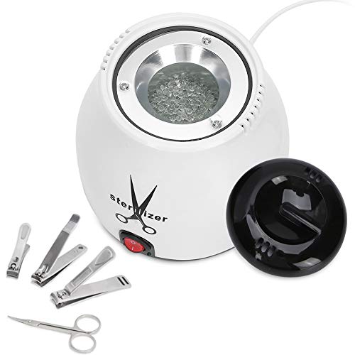 Brrnoo 100 W Sterilizzatore UV, Strumento di Pulizia per Sterilizzatore per Manicure e Pedicure, Strumento di Pulizia ad Alta Temperatura con Perline di Quarzo(EU)