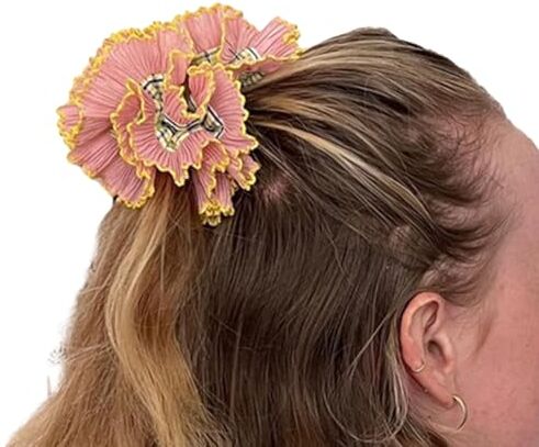 Kaohxzklcn Elastici per capelli in pizzo vintage ThickUpdo Oversize Elastico per capelli elegante corda per capelli Scrunchy Donne Coda di Cavallo Titolare Fatto a Mano Fascia in Pizzo Accessorio per Capelli