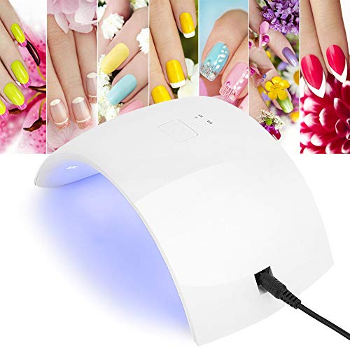 Salmue Lampada di polimerizzazione per essiccatore LED/UV, lampada per smalto per unghie, 24 W, gel Polish Dryer Nail Art, strumento di polimerizzazione per smalti, smalti per unghie, salone di bellezza