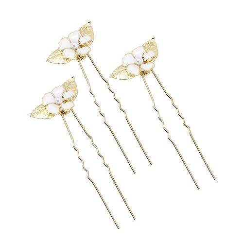 Beaupretty 3 Pz Fermaglio Per a Fiore Copricapo Da Sposa Copricapo Pettine Laterale Per Da Sposa Pettine Da Sposa Di Perle Damigella D'onore Forcina Di Fiori Fatto a Mano