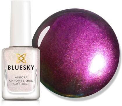 BLUESKY Aurora Chrome Liquid 5 ml – unico effetto Aurora – facile da applicare – perfetto per la casa (Aurora Chrome Liquid LAC03 Pink Metallica 5ml)