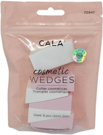 Cala . COSMETIC WEDGE TRAVEL PACK Spugna per trucco (6 pezzi/PK)