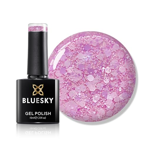 BLUESKY Smalto in gel per unghie, 10 ml, , colore rosa, per manicure 21 giorni, professionale, salone e uso domestico, richiede asciugatura sotto lampada UV LED