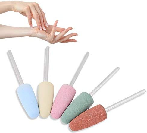 ZJchao 5pcs/set silicone Nail punta punte arte del chiodo di punta, Salon Manicure Kit per Pro unghie di Nagel Tritatutto, Machine Polisher Rubber Electric Accessories Manicure tool