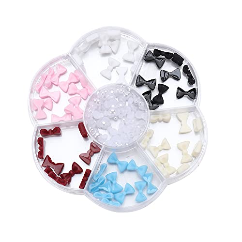 Generic Charms Cartone Animato 3D Gelatina Strass Perla Aurora Orso Mix Colori Perla A Forma di Farfalla Caramella Nail Art Decorazioni Carino Lollipop(04