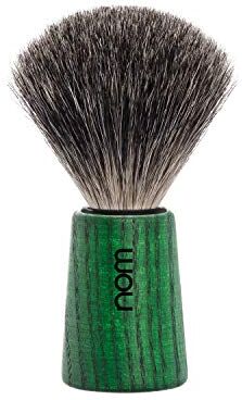 MÜHLE nom Theo Pure Badger Pennello da barba (Manico: Frassino verde)