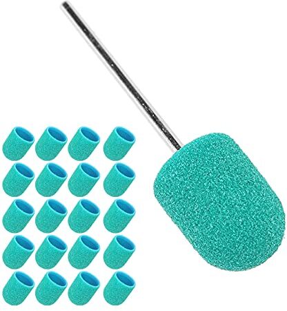 Generic Set di Punte da Trapano per Fascia Abrasiva per Unghie Facile da Usare, Alta Efficienza, Durevole per Lucidare e Rifinire Nail Art con più Colori Disponibili (GREEN)