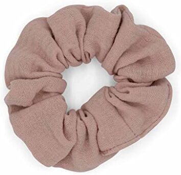 Hutch & Putch hutch&putch Mussola Scrunchie • Elastico per capelli per bambini • Blush • 100% cotone biologico • Made in Germany • forte tenuta • delicato sui capelli • fascia per capelli • ragazze donne