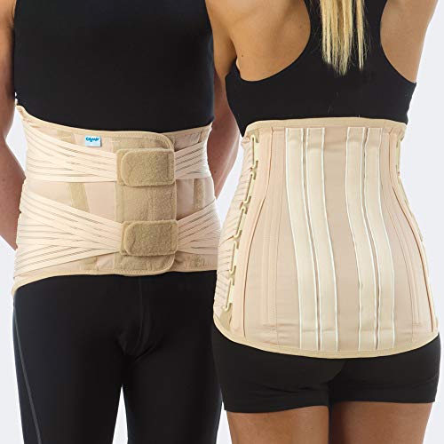 TIELLE CAMP Corsetto Semirigido Lombosacrale Alto Con 4 Rinf. Parav. E 4 Tiranti Pelvici F/H Cm 33-M/H Cm 33 XL