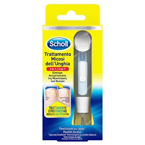 Scholl Trattamento Micosi dell'Unghia, Elimina le Micosi e Previene Recidive senza Scolorire l'Unghia, Risultati in 4 Settimane, 1 Trattamento da 3.8 ml con 5 Lime