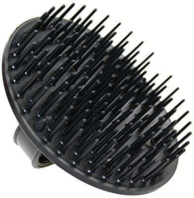 Denman Jack Dean by  (Black) Scalp Massager and Detangling Hair Brush for Thick or Thin Hair, Curly or Straight Hair use in the Shower or Bath Head and Beard Scrubber For Women and Men, D6