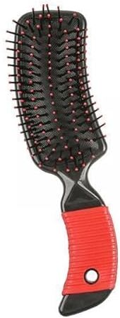 MagiDeal 2xCushion Spazzola per Capelli Pettine per Massaggio Spazzola Pettine Districante per Salon Home Rosso, 4 pezzi