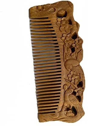 Dieffematic SZ Spazzola Per Capelli Sandalwood Comb Carving Comb Carving On Both Sides Massage Comb Hairdressing Comb Household