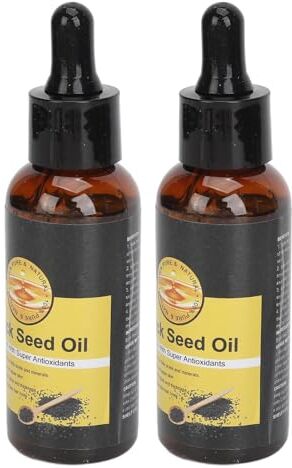 Generic Olio di Cumino Nero, 2 Olio di Cumino Nero Liquido Biologico Idratante per Capelli Secchi