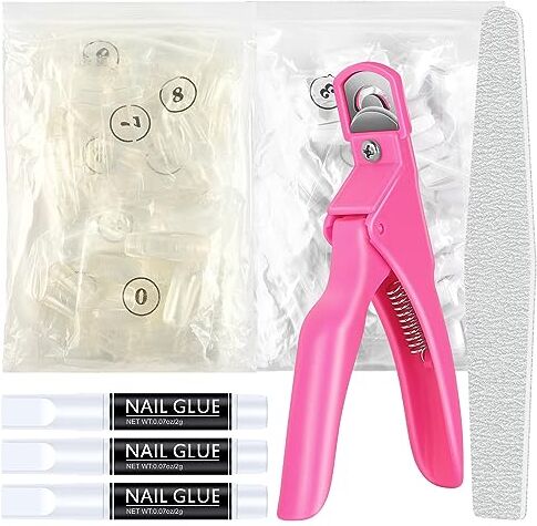 COSCELIA Unghie Finte, Nail Art Design Kit di Decorazione Set Salone di Nail Art