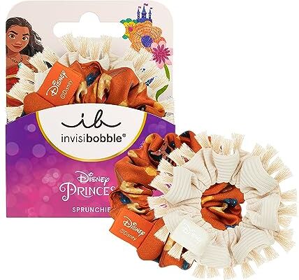 invisibobble KIDS Scrunchie Disney Moana Beige e arancione Set di 2 Accessori per capelli   Scrunchies di alta qualità per bambini   Scrunchies di alta qualità per bambini