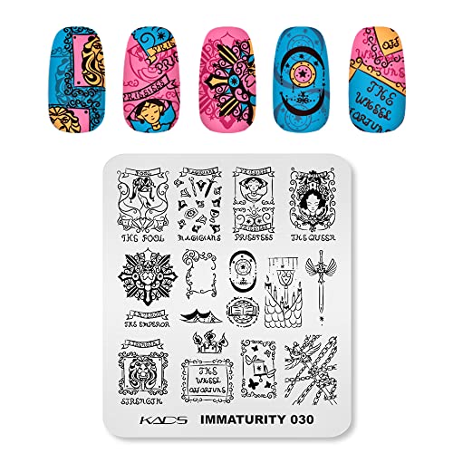 KADS Nail Art Stamp Template of Immaturity Cute Design Immagine Piastra Stampaggio Piastra per Nail Art Strumento fai da te per Manicure (IM030)