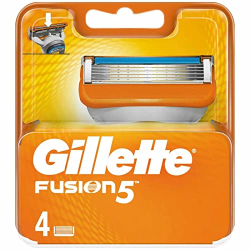 Gillette Fusion 4-pack Razor blades Lame 100% ORIGINAL