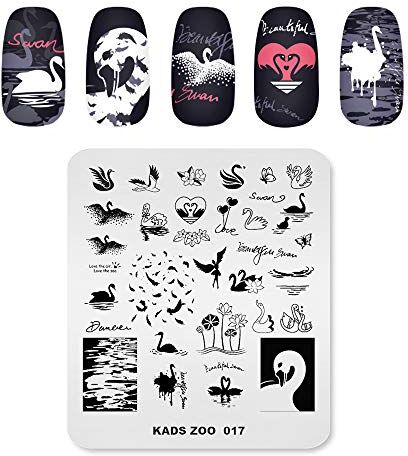 KADS Nail Art Stamp Plate Fashion Series Nail stamping piastra modello immagine piastra Nail Art strumento di decorazione fai da te (ZO017)