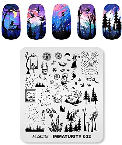 KADS Nail Art Stamp Modello di Immaturità Disegno Carino Immagine Piastra Stampaggio Piastra per Nail Art Strumento FAI DA TE per Manicure (IM032)