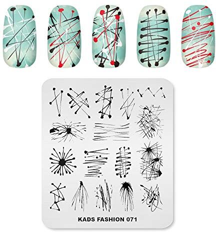 KADS FA064 新  Nail Art Stamp Plate Fashion Series Nail Stamping piastra Modello Immagine Piastra Nail Art DIY Decorazione Strumento (FA071)