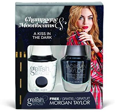 Gelish Harmony  & Morgan Taylor Duo A Kiss In The Dark, Black Purple Crème 50 Gr