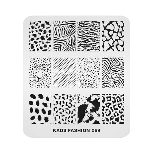 KADS FA064 新  Nail Art Stamp Plate Fashion Series Nail timbratura piastra modello immagine piastra Nail Art DIY decorazione strumento (FA069)