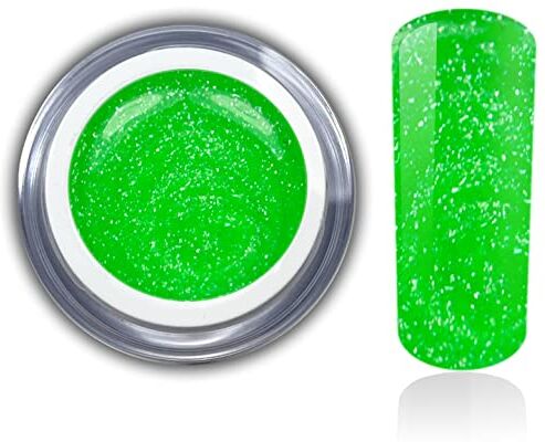 RM Beautynails Premium Neon Glitter UV Gel Verde 5 ML Farbgel RM Beauty Nails