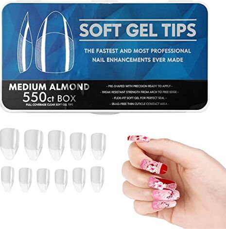 Generic Punte per unghie finte   Unghie di estensione del gel artificiale per le donne   Kit per unghie finte Punte per unghie opache satinate per salone di manicure fai da